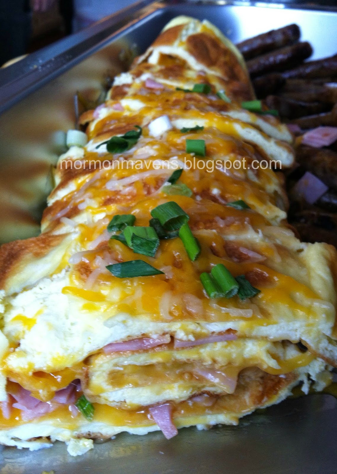 Mormon Mavens in the Kitchen: Ham and Cheese Omelet Roll
