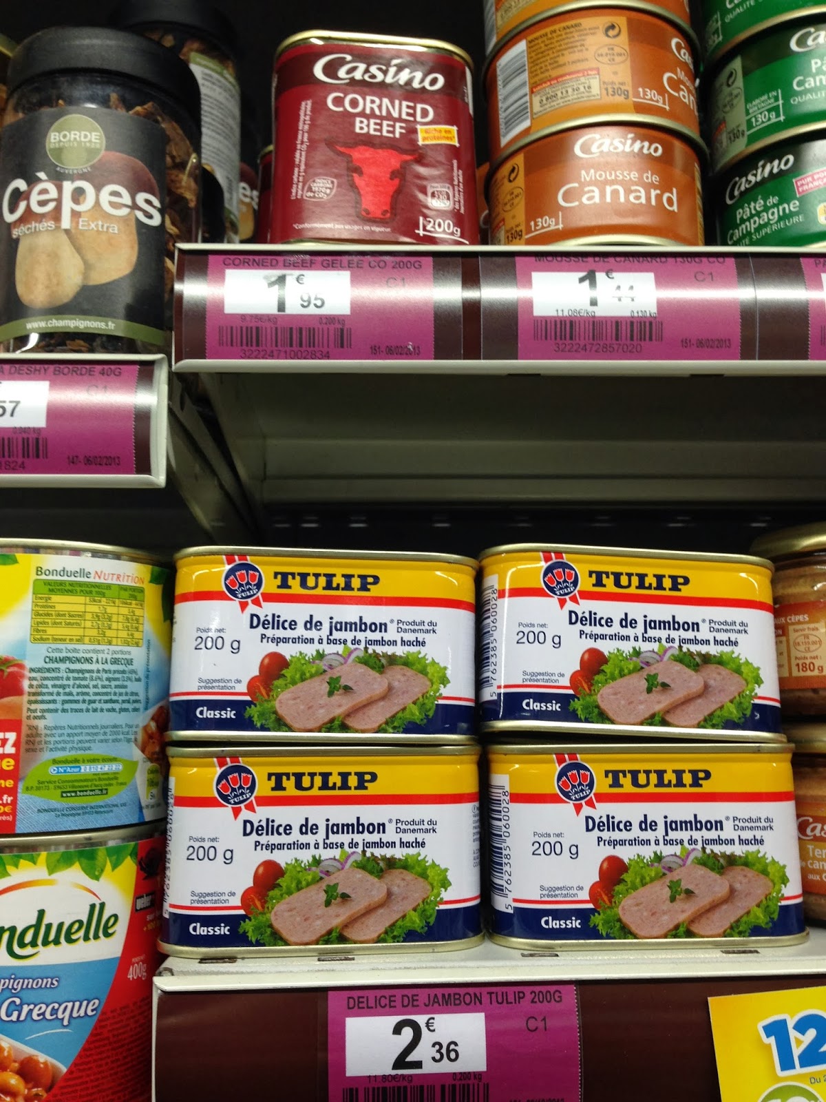 Lyon Eats Corned Beef and Spam....