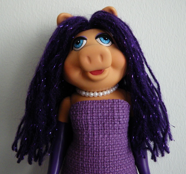 Tarja's Crafts Easy wig for Miss Piggy