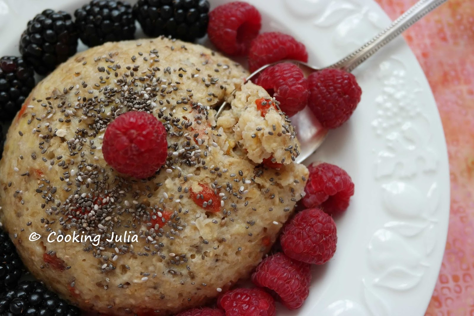 COOKING JULIA BOWL CAKE AUX FRUITS ROUGES