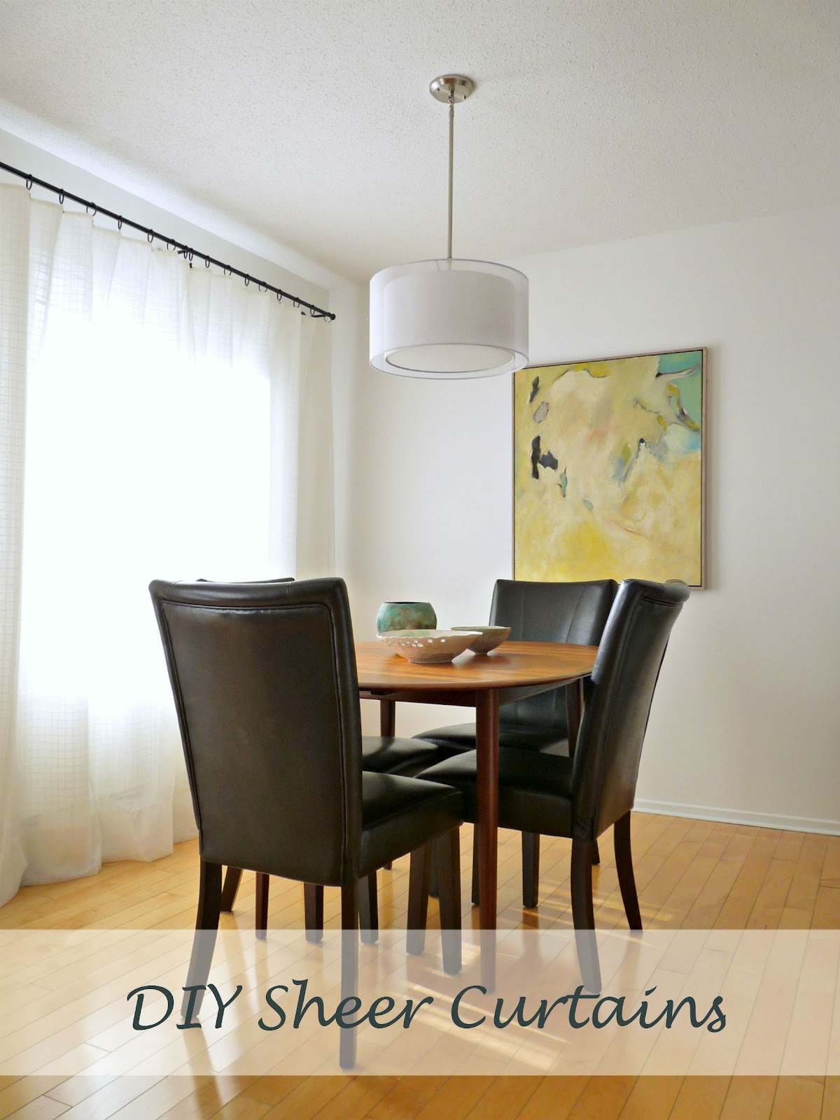 Diy Sheer Sandwich Curtains Dans Le Lakehouse Diy Sheer Sandwich Curtains