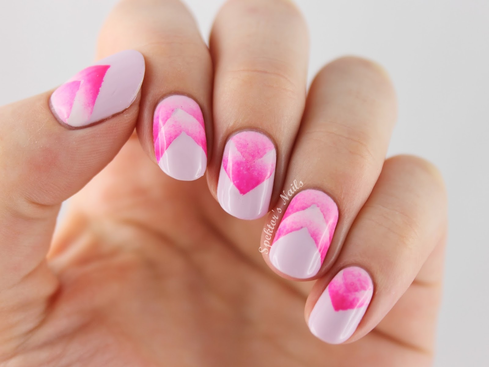 1. Pink and White Gradient Nail Art Tutorial - wide 3