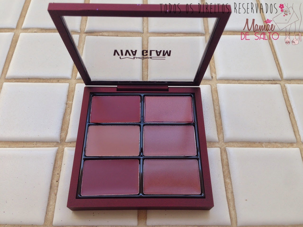 Coleção MAC Heirloom Mix paleta de batons coleção viva glam
