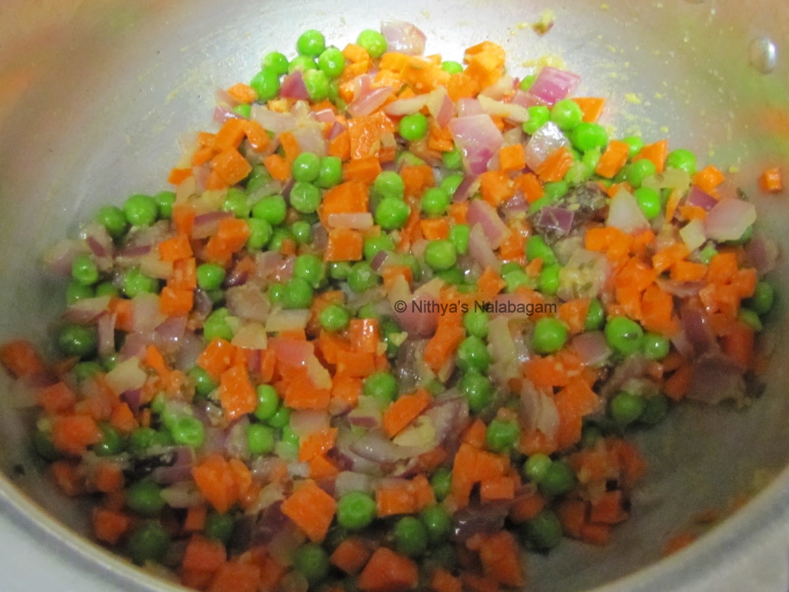 Coconut Milk Pulao in Pressure Cooker Nithya's Nalabagam