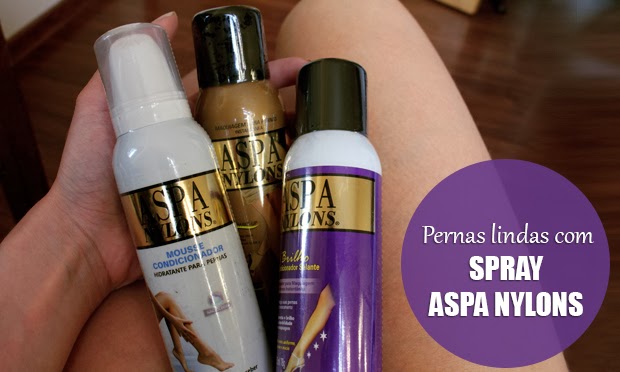 Maquiagem para pernas com spray Aspa Nylons Maquiagem para pernas com spray Aspa Nylons