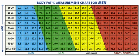 Body Fat Chart By Age