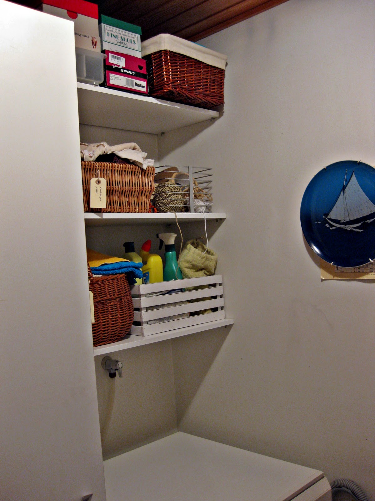 Onshore Shelves over the washing machine