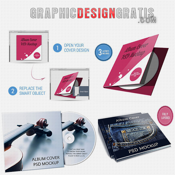 Mockup | Album Cover | PSD Gratis Mockup | Album Cover | PSD Gratis