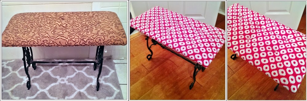 Reupholster Ottoman How to Recover Furniture Fabric
