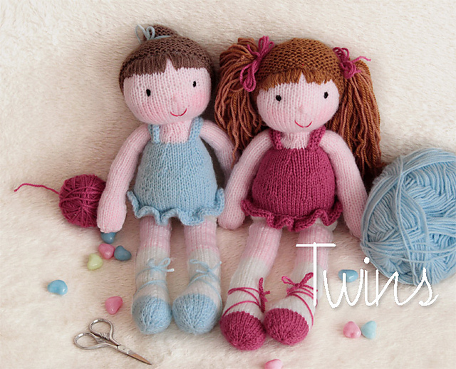 knitted ballerina doll