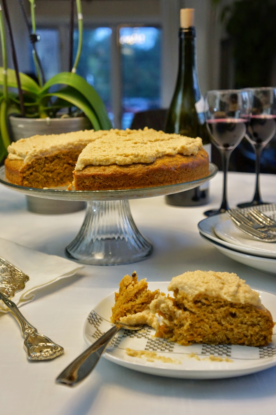 Brown sugar carrot cake with cashew cheese frosting Tera Solara