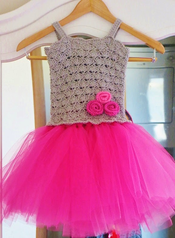 For the Love of Crochet Along Crochet Tutu Dress