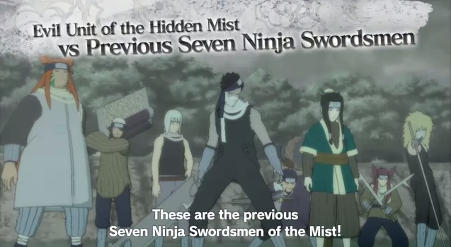 Naruto Shippuden Ultimate Ninja Storm 3 2013 Trailer Reveal Seven Ninja Swordsmen of the Mist