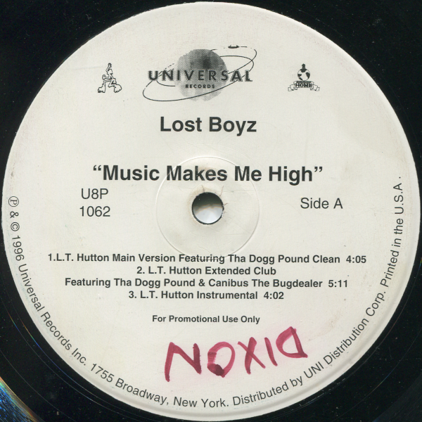 Rap Nerds 12" of the Day Lost Boyz Music Makes Me High (Remix)