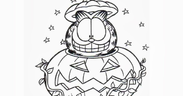 Garfield halloween coloring pages | Free Coloring Pages and Coloring