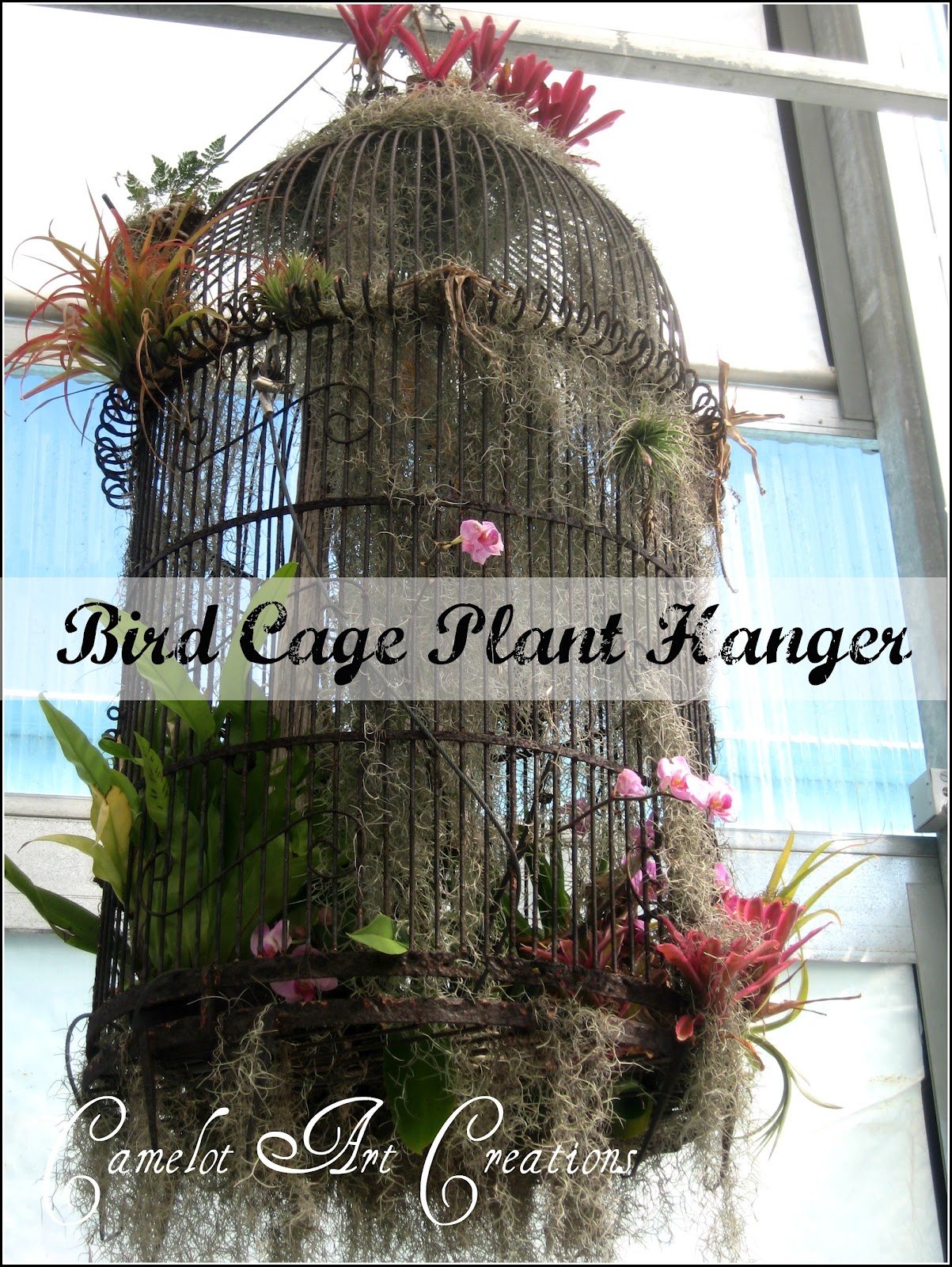Camelot Art Creations Birdcage Planters