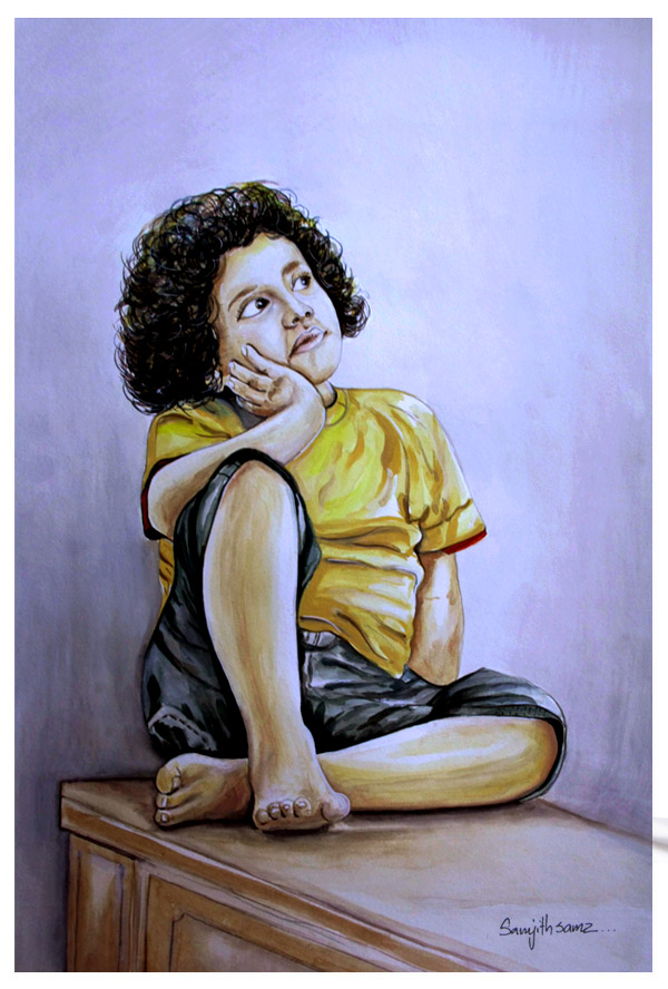 Samjith Shankar Ilration Poster Color Painting Poster Color Painting