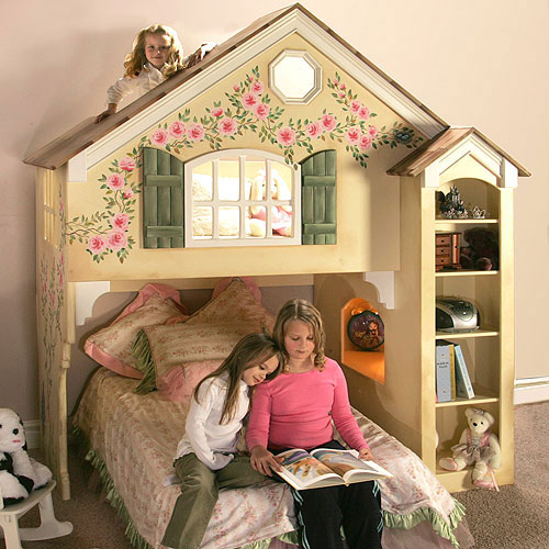 Baby nursery decor Ashley Dollhouse Loft Bunk Bed