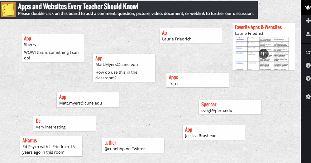 student padlet examples