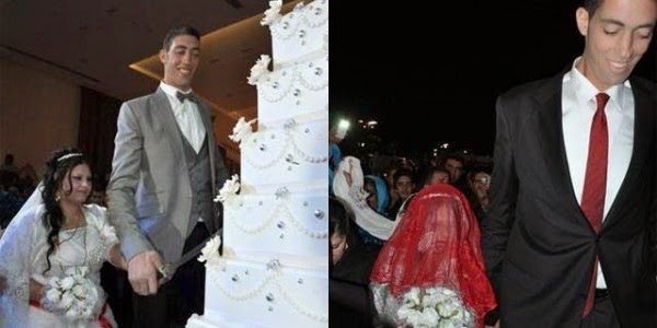 Daawo Sawirada Ninka Aduunyada ugu dheer oo sanado badan kadib guursaday gabar Suuriyaan ah oo in badan ka gaaban