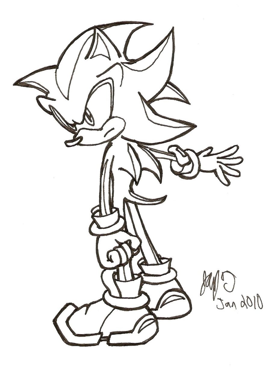 Dibujos para colorear de sonic y shadow - Dibujos para colorear ...