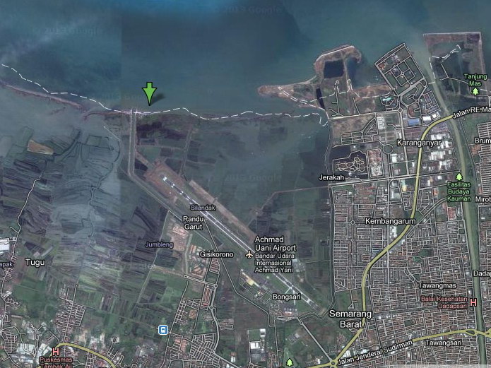 Foto Satelit Pantai Maron