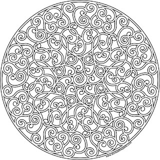 Hidden heart mandala to print and color available in JPG and transparent PNG #coloringpage #hearts #mandalas