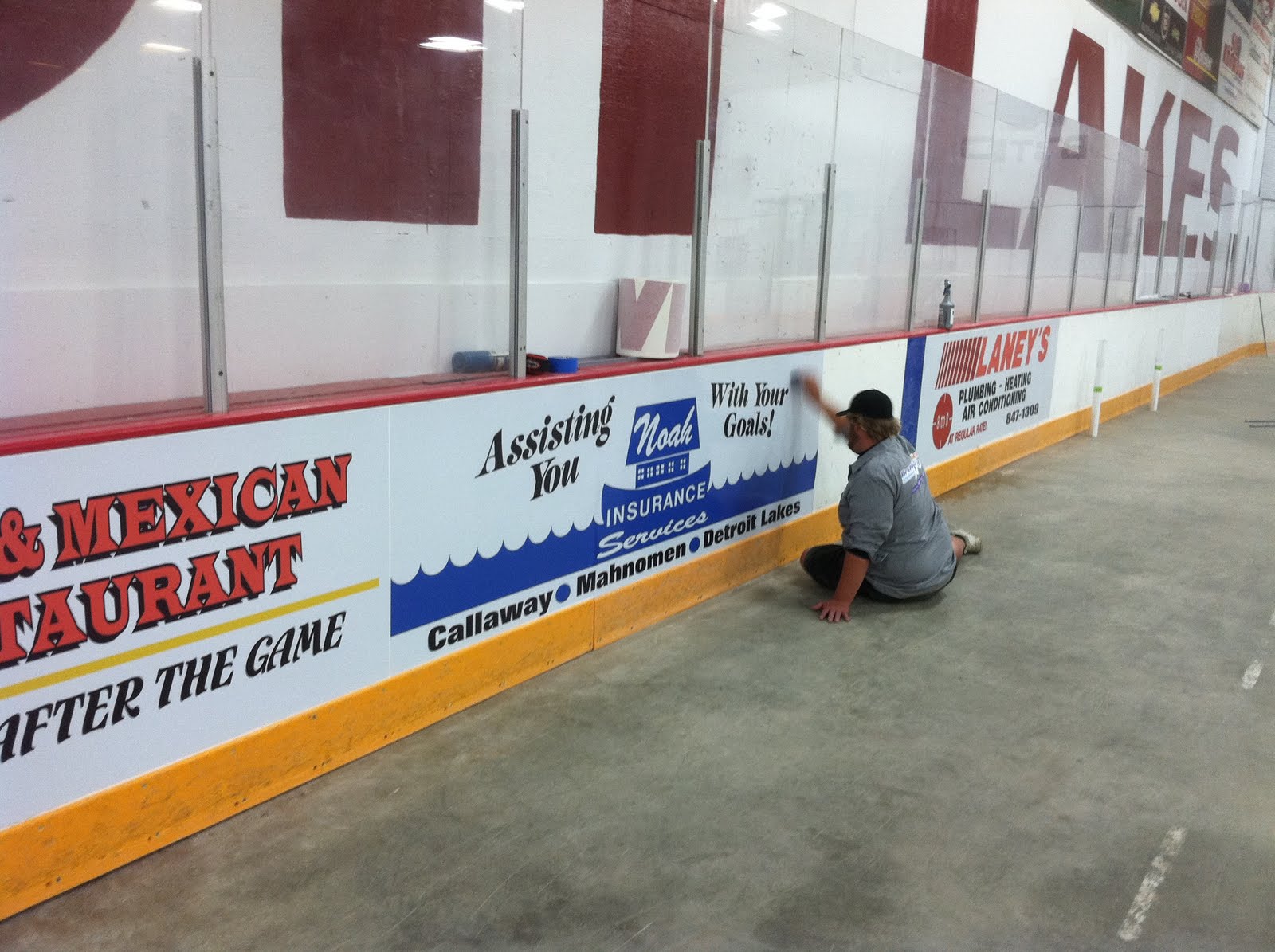 Brushmarks Signs The Hockey Arena's Facelift