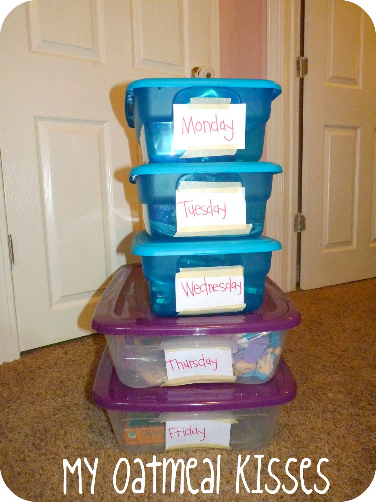 My Oatmeal Kisses Quiet Time Boxes