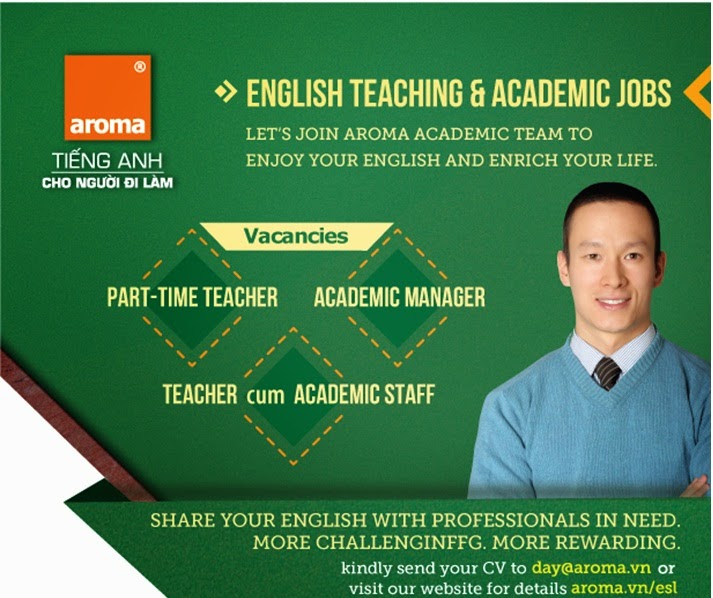 English Teacher Job Giảng dạy tiếng anh tại Hà Nội.