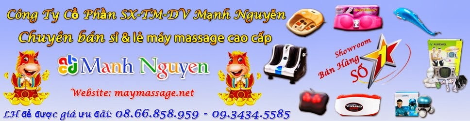 Nhà phân phối Mạnh Nguyễn chuyên cung cấp sỉ lẻ máy massage cầm tay, bụng, lưng, cổ, đầu cao cấp