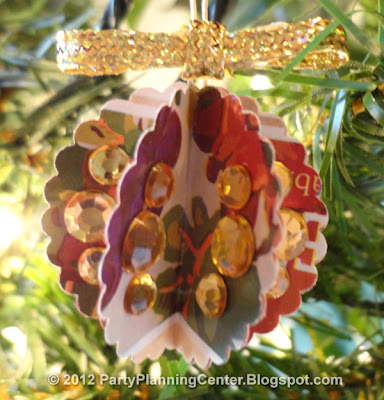 Party Planning Center: Recycled Junk Mail Christmas Ornaments Tutorial