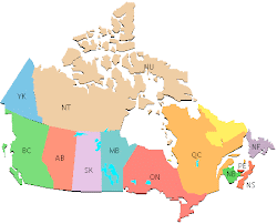 CANADA - A Nation of Provinces and Territories