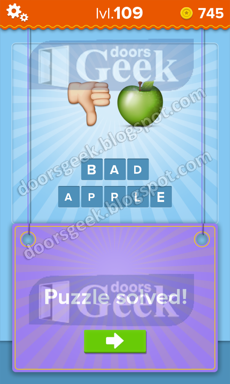 EmojiNation [Level 109] Answer Doors Geek