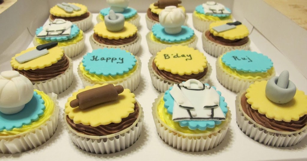 Pink Oven Cakes and Cookies: Chef Theme cupcakes