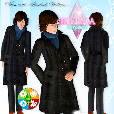 sims - The Sims 3:Одежда зимняя, осеняя, теплая. - Страница 3 Men+coat+Sherlock+Holmes+by+Irink@a