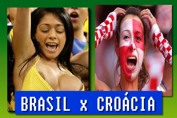 torcedoras gostosas show de sensualidade com torcedoras das seleções brasileira e croata