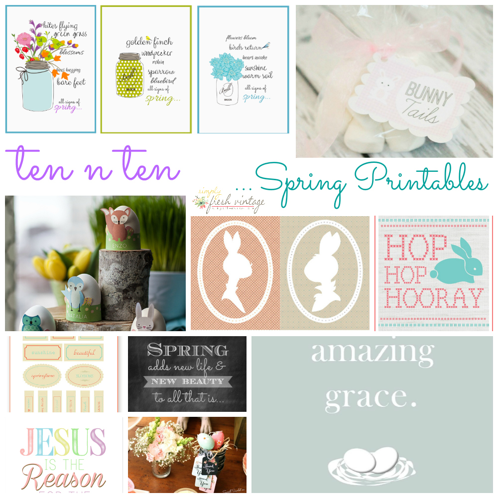 8+spring printables collage1 The Best Wedding, Easter, Spring and More Printables 44