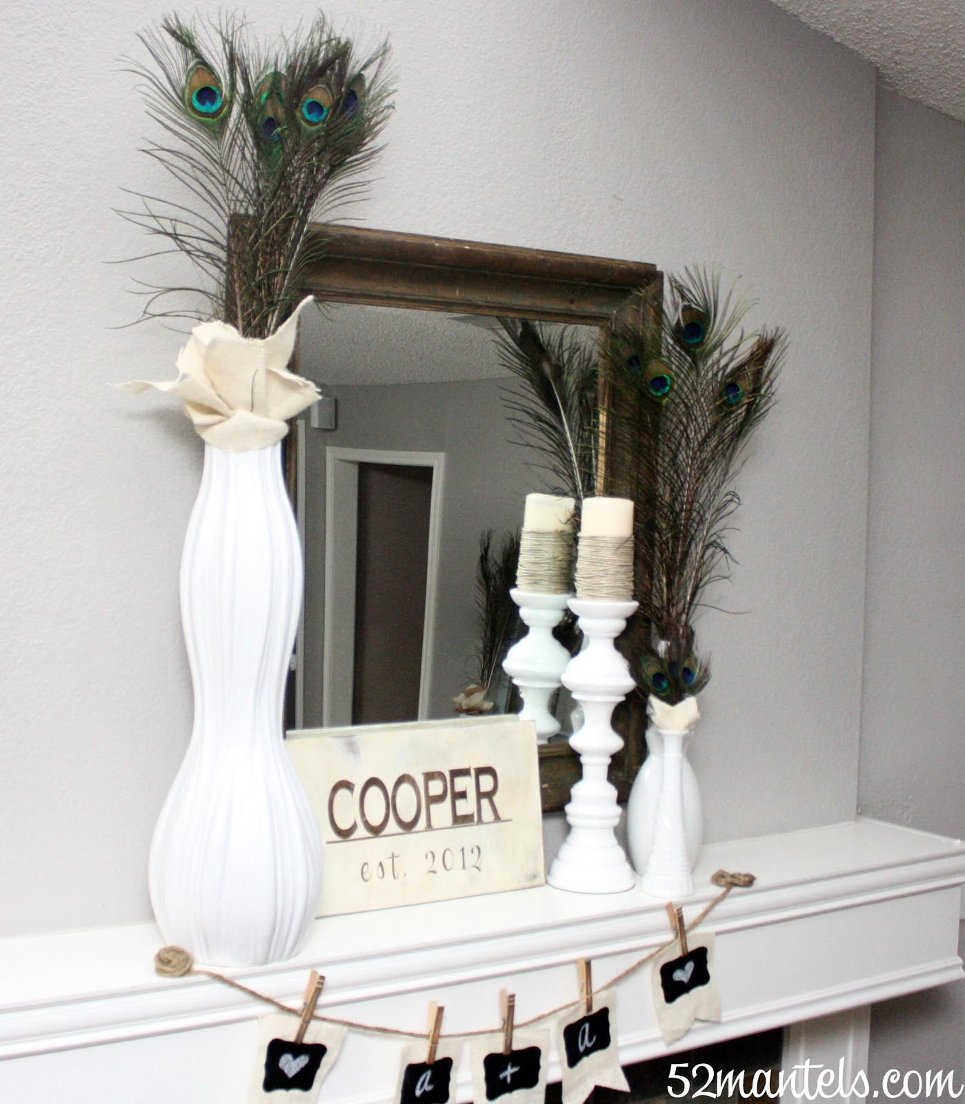 52 Mantels A Bridal Shower Mantel