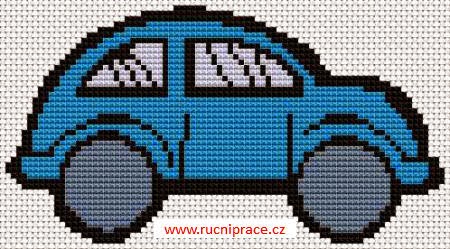 Car cross stitch Vintage car stitch