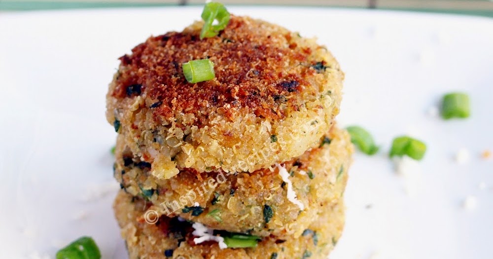 Quinoa Patties with Spinach, Chickpeas and Cottage Cheese Inspired