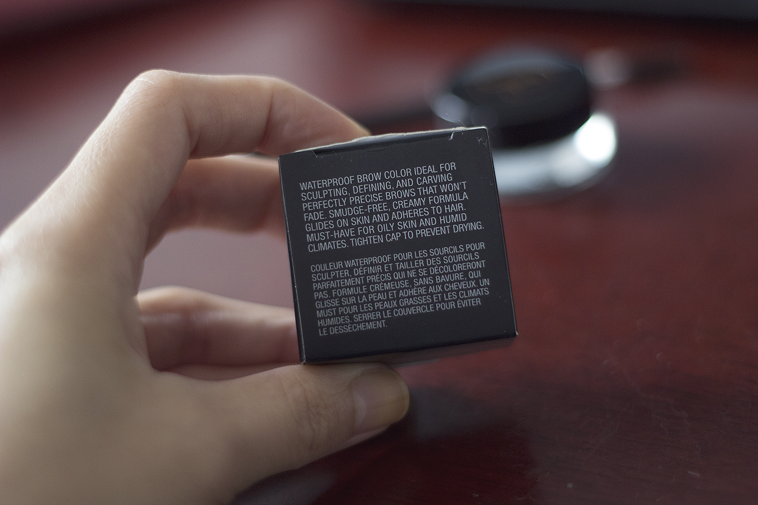 claims on the back of the box packaging anastasia dipbrow pomade review