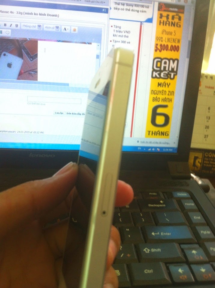 cần bán iphone 5 trắng 32g  ( mình  ko kinh doanh do mình bán hộ bạn gái) - 1