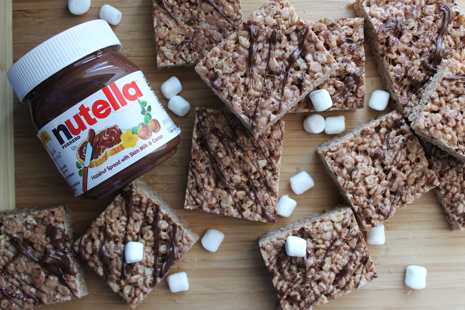 BEAUTY & THE BEARD NUTELLA RICE KRISPIE BARS!
