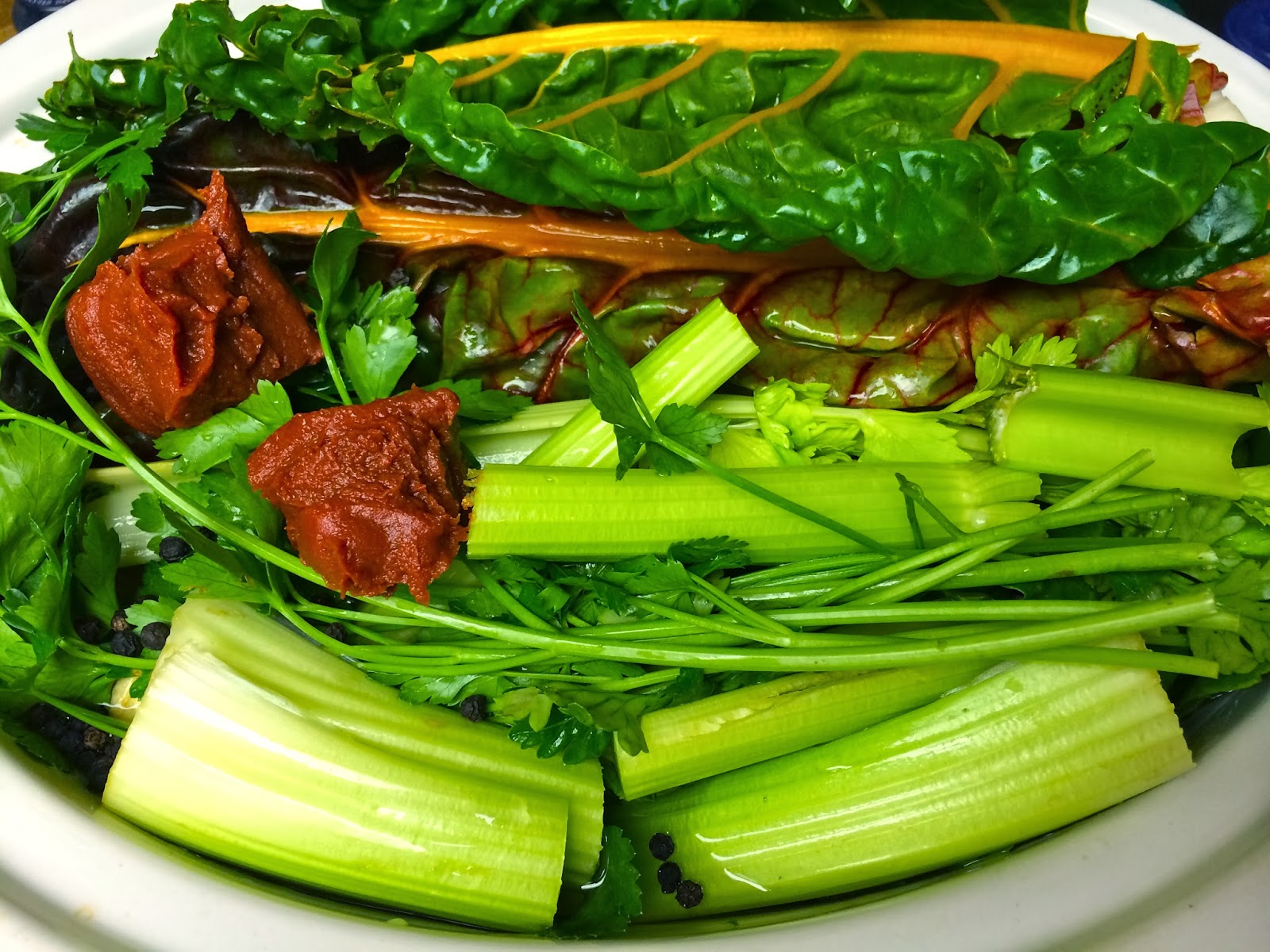 Homemade Vegetable Stock in a Crock Pot