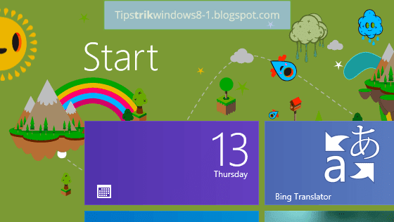 Cara Mengubah Tema Start Screen Windows 8.1 Cara Mengubah Tema Start Screen Windows 8.1