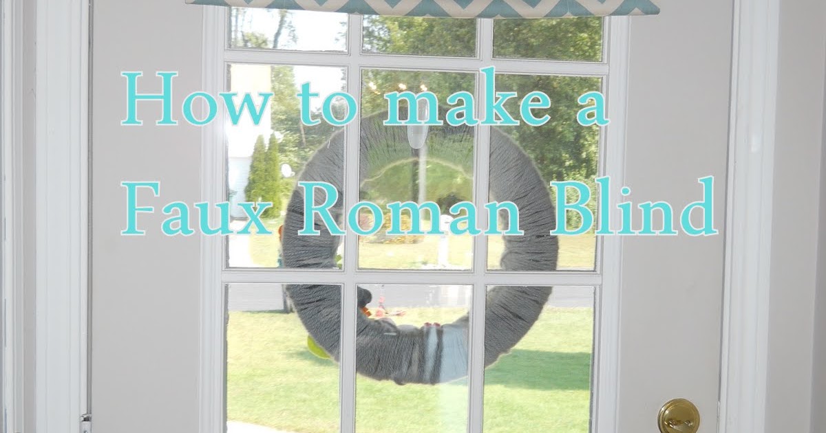 homey home design A 'No Strings" Roman Blind