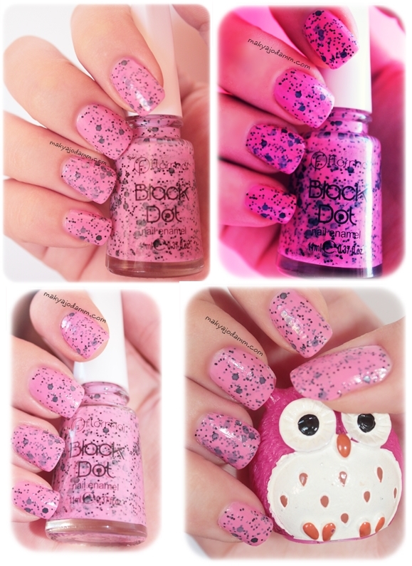 Flormar Black Dot BD03 pembe oje flormar black dot ojeler