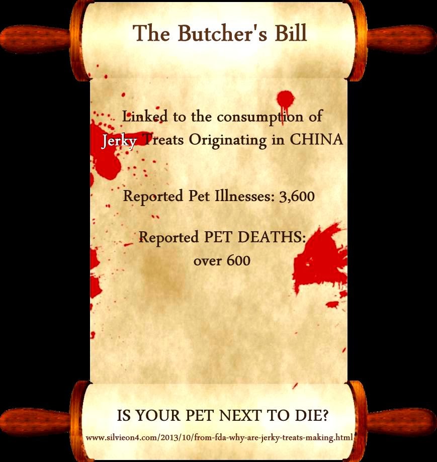 silvieon4 NEW FORM How to Report a Complaint about Jerky Pet Treats