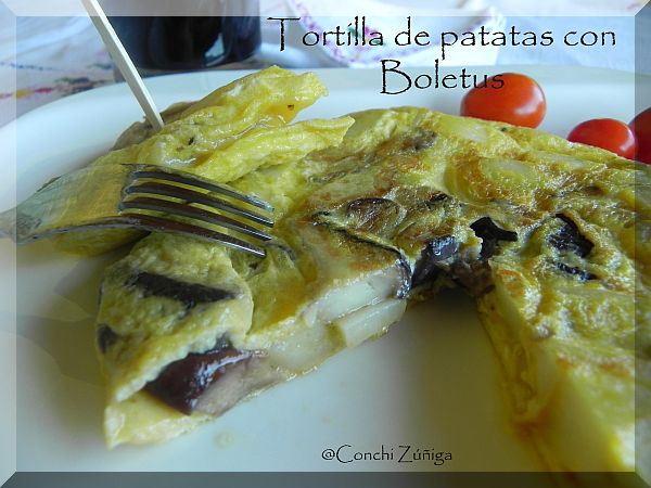 Tortilla De Patatas Con Boletus
